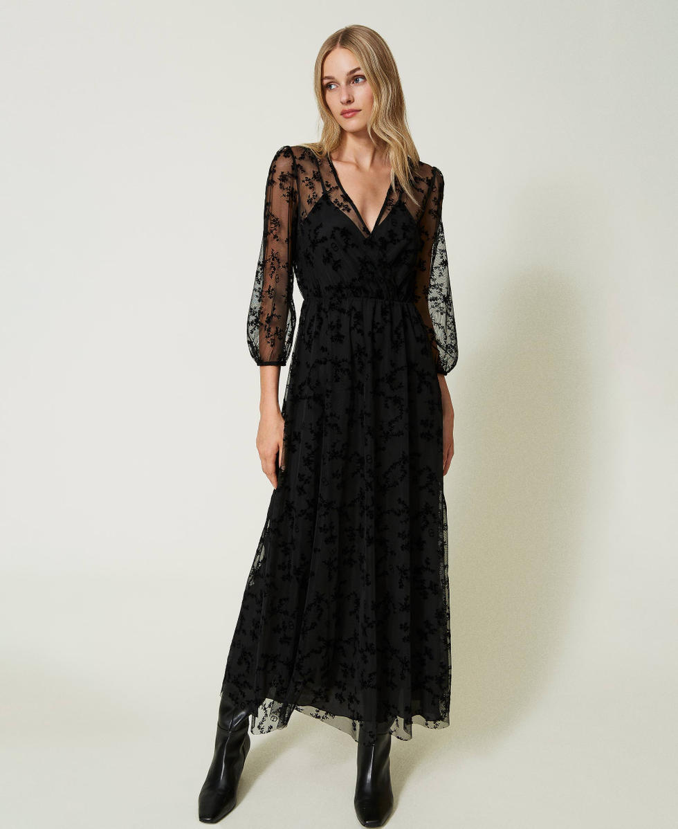 Abito twin set nero top