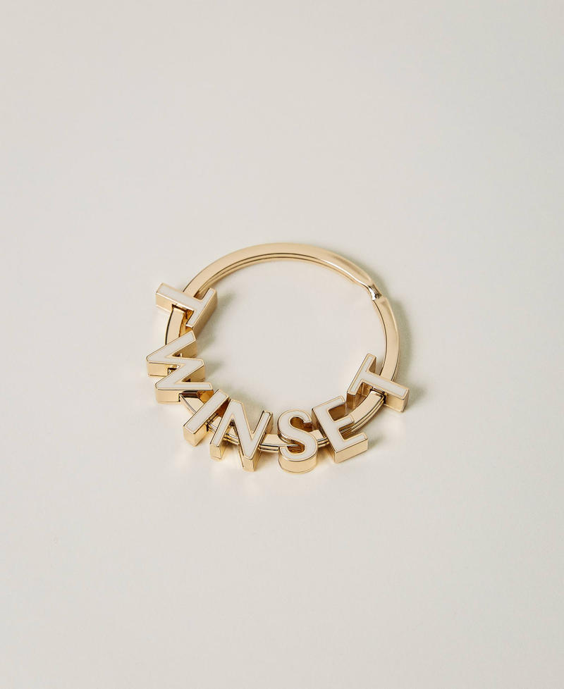 Hoop keyring with logo