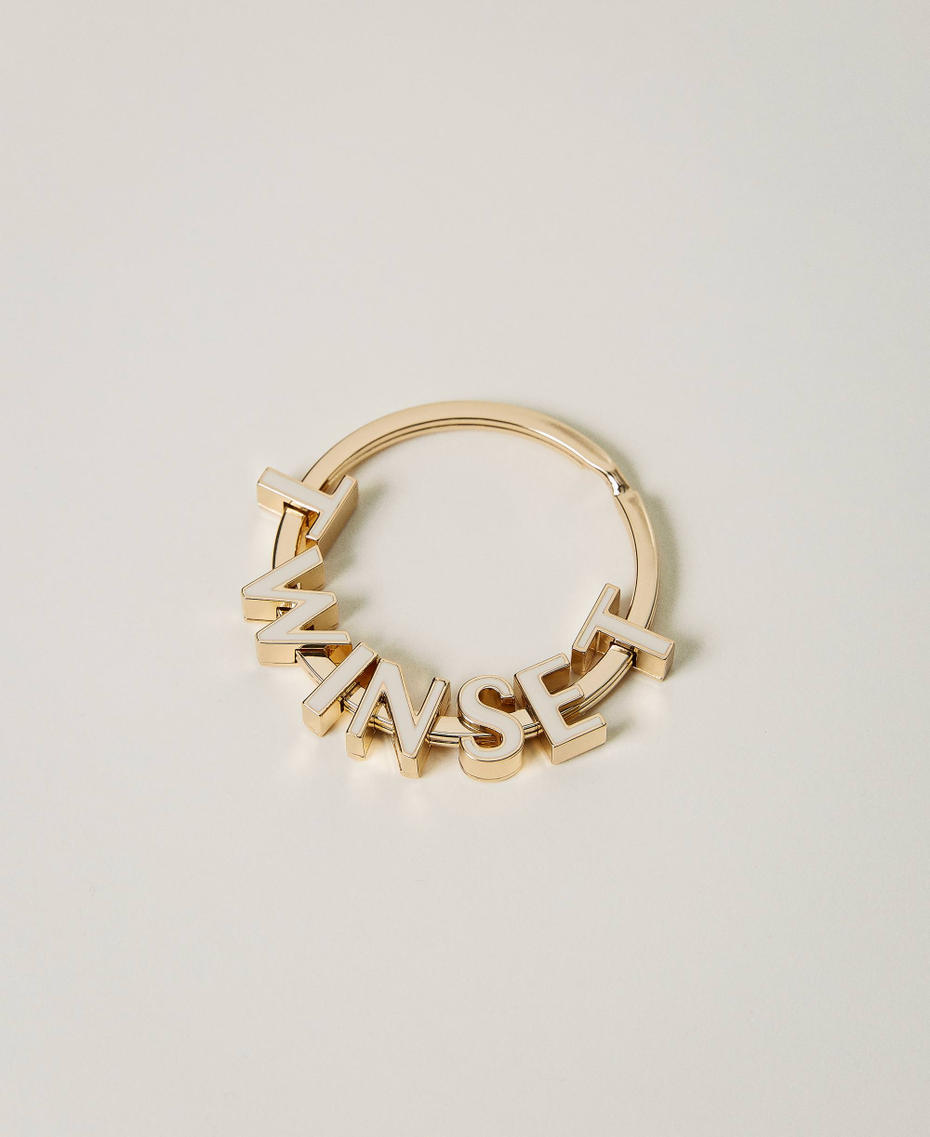 Porte-clés à anneau avec logo Blanc Neige Femme 232TQ7013-01