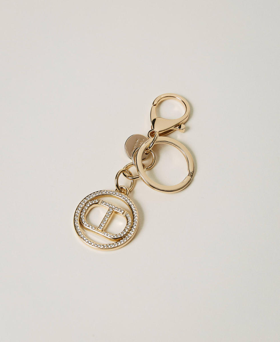 Llavero con Oval T de strass