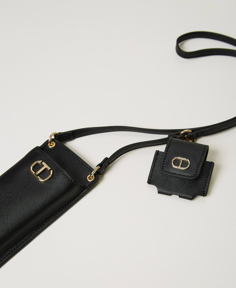 Smartphone and ear pod holder with Oval T