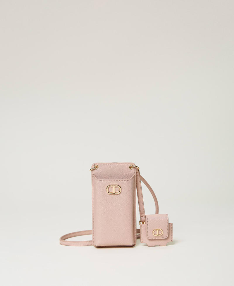 Smartphone and ear pod holder with Oval T Misty Pink Woman 232TQ7019_00534_01