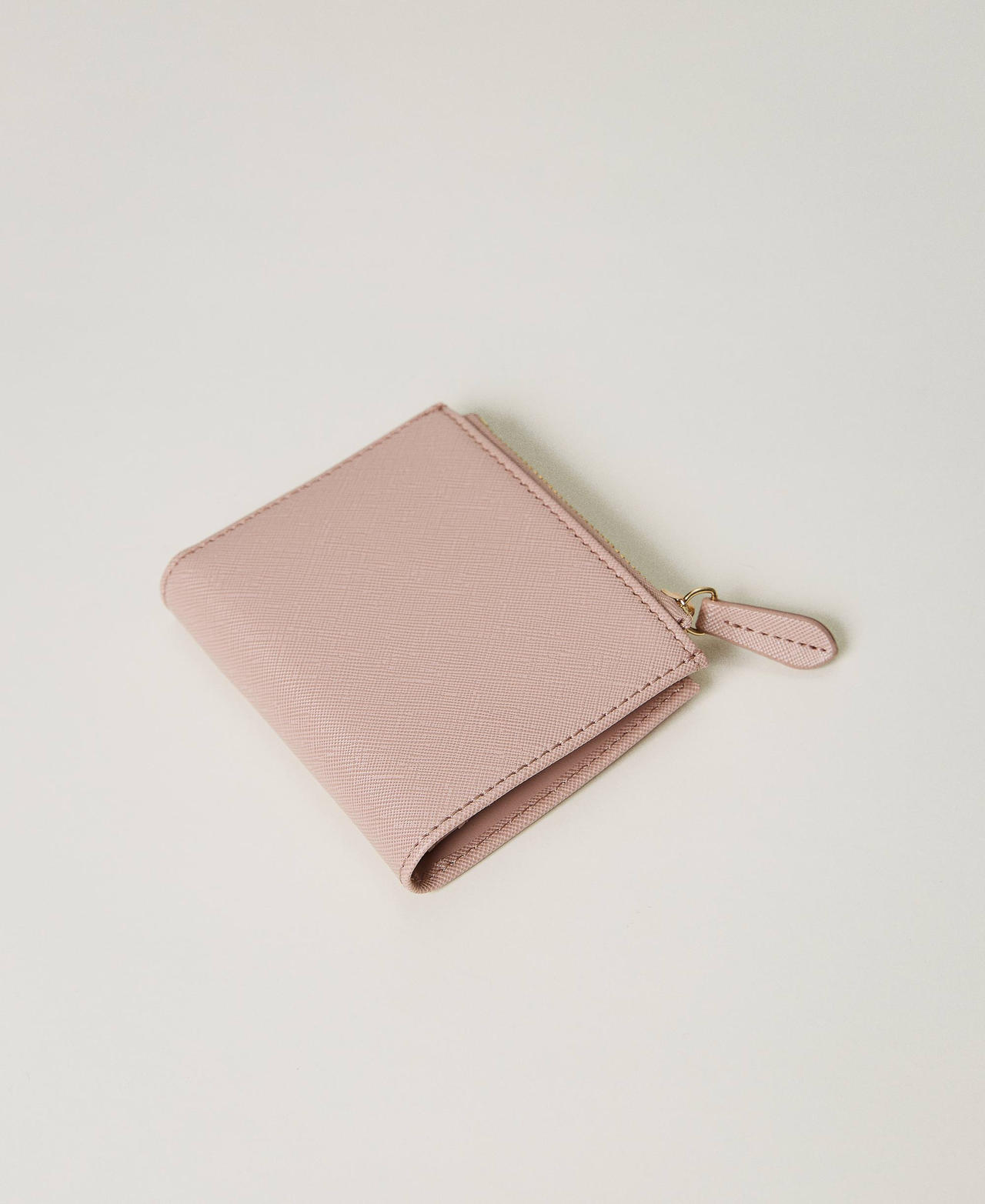 Wallet with zip and Oval T Misty Pink Woman 232TQ701H_00534_02