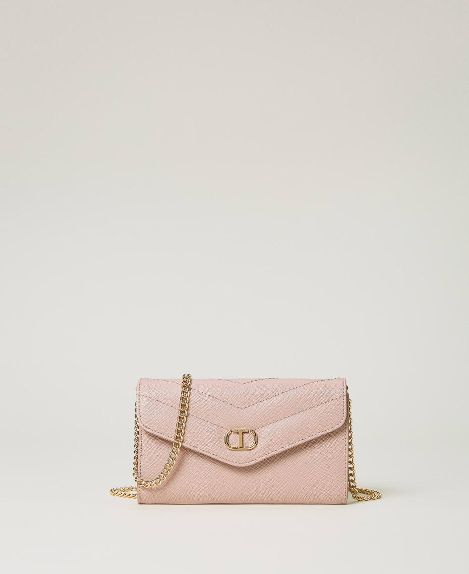 Smartphonetasche mit Überschlag und Oval T Misty Pink Frau 232TQ7020-01
