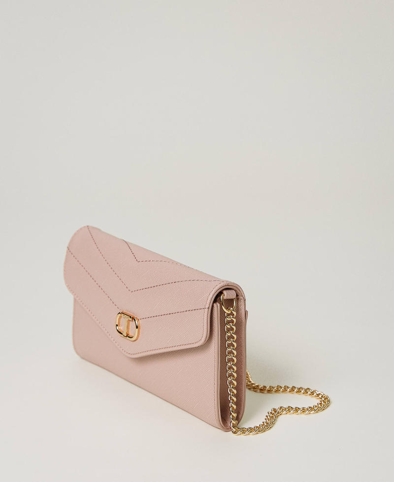 Smartphonetasche mit Überschlag und Oval T Misty Pink Frau 232TQ7020-02
