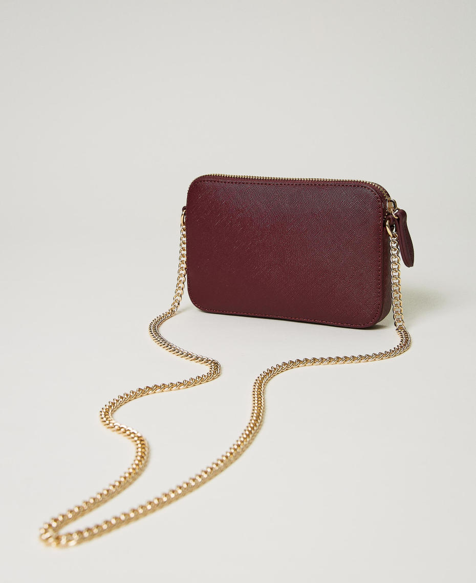 Smartphonetasche mit Reißverschluss und Oval T „Raspberry Radiance“-Violett Frau 232TQ7021-03