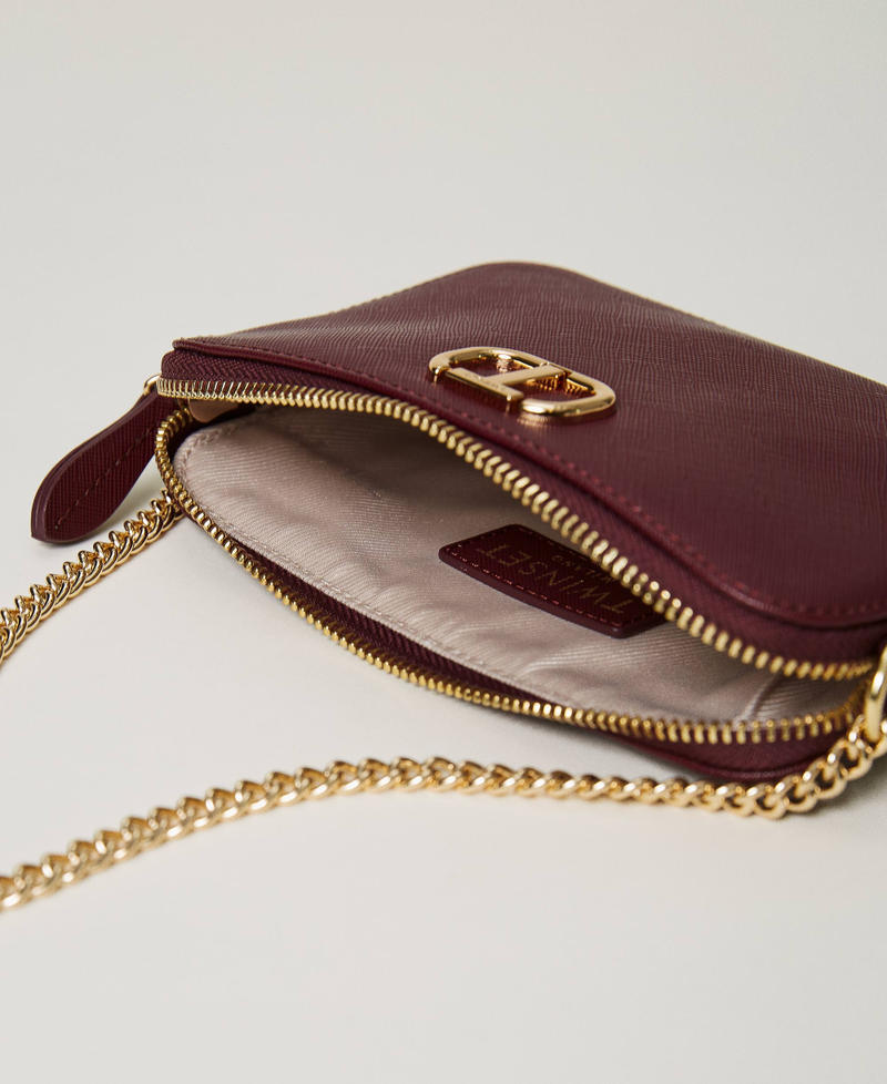 Smartphonetasche mit Reißverschluss und Oval T „Raspberry Radiance“-Violett Frau 232TQ7021-04