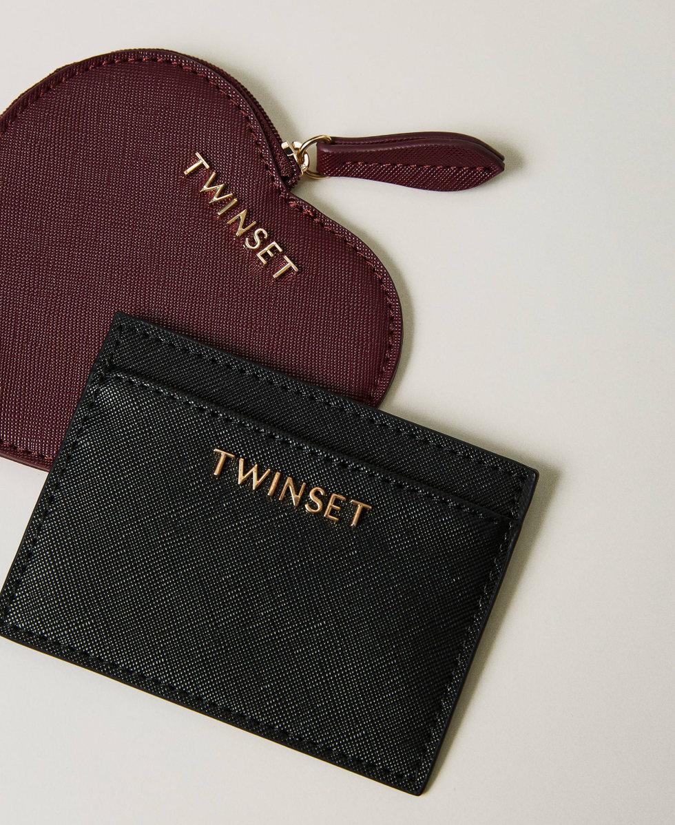 Shoulder bag with card holder and pouch