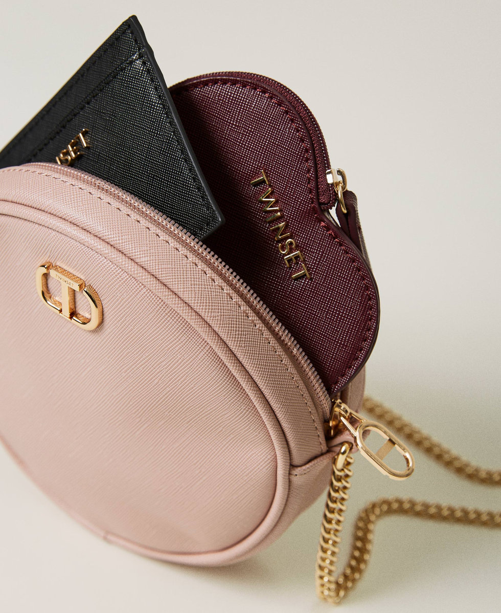 Shoulder bag with card holder and pouch