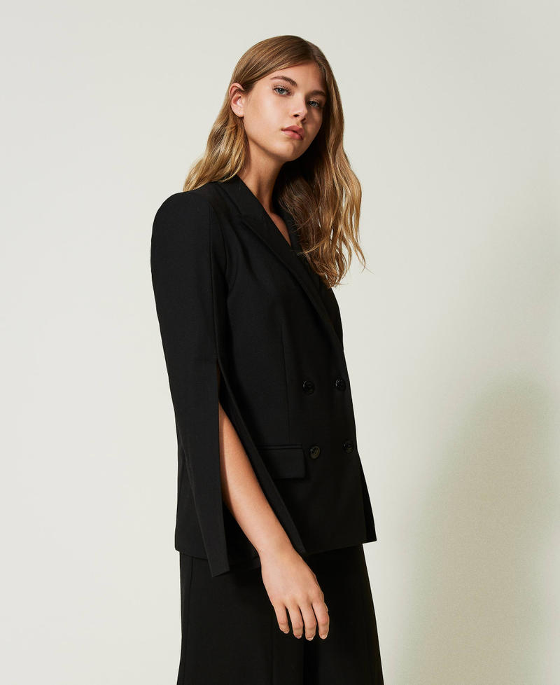 Wool blend blazer
