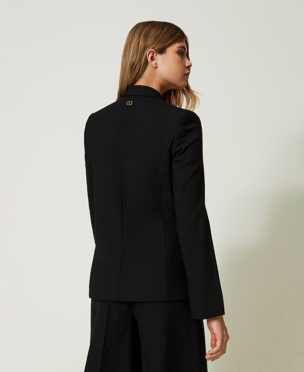 Wool blend blazer