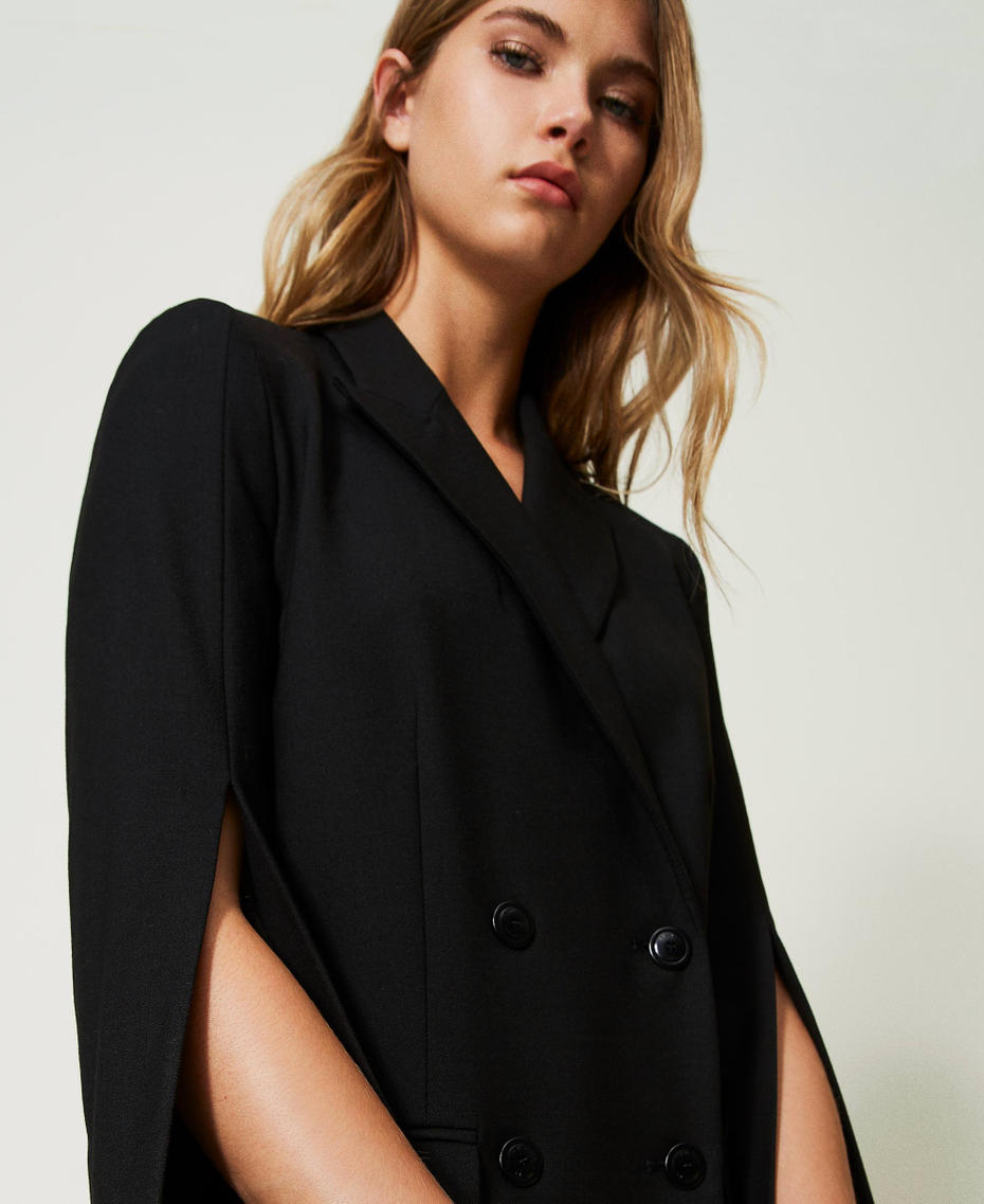 Wool blend blazer