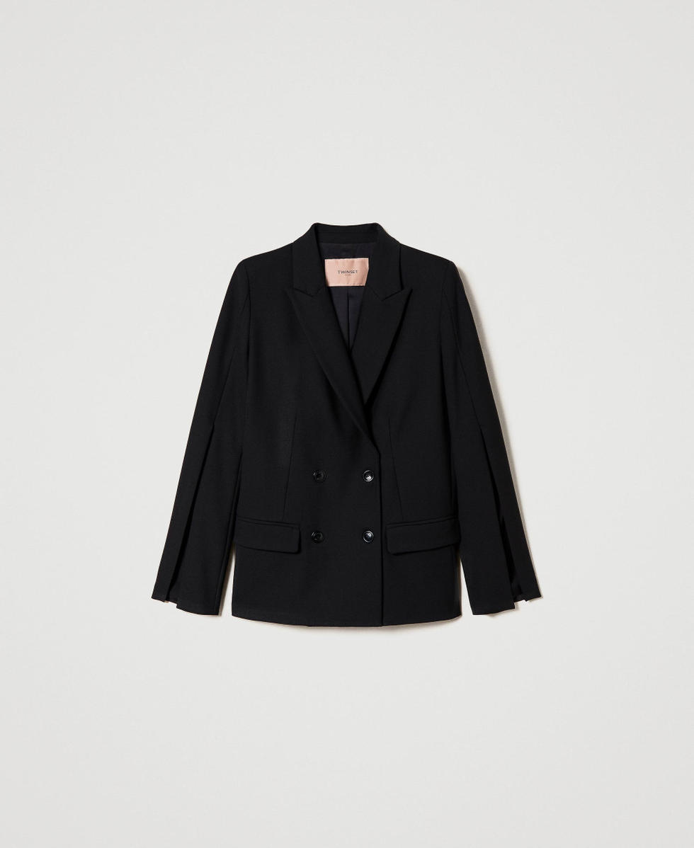Wool blend blazer
