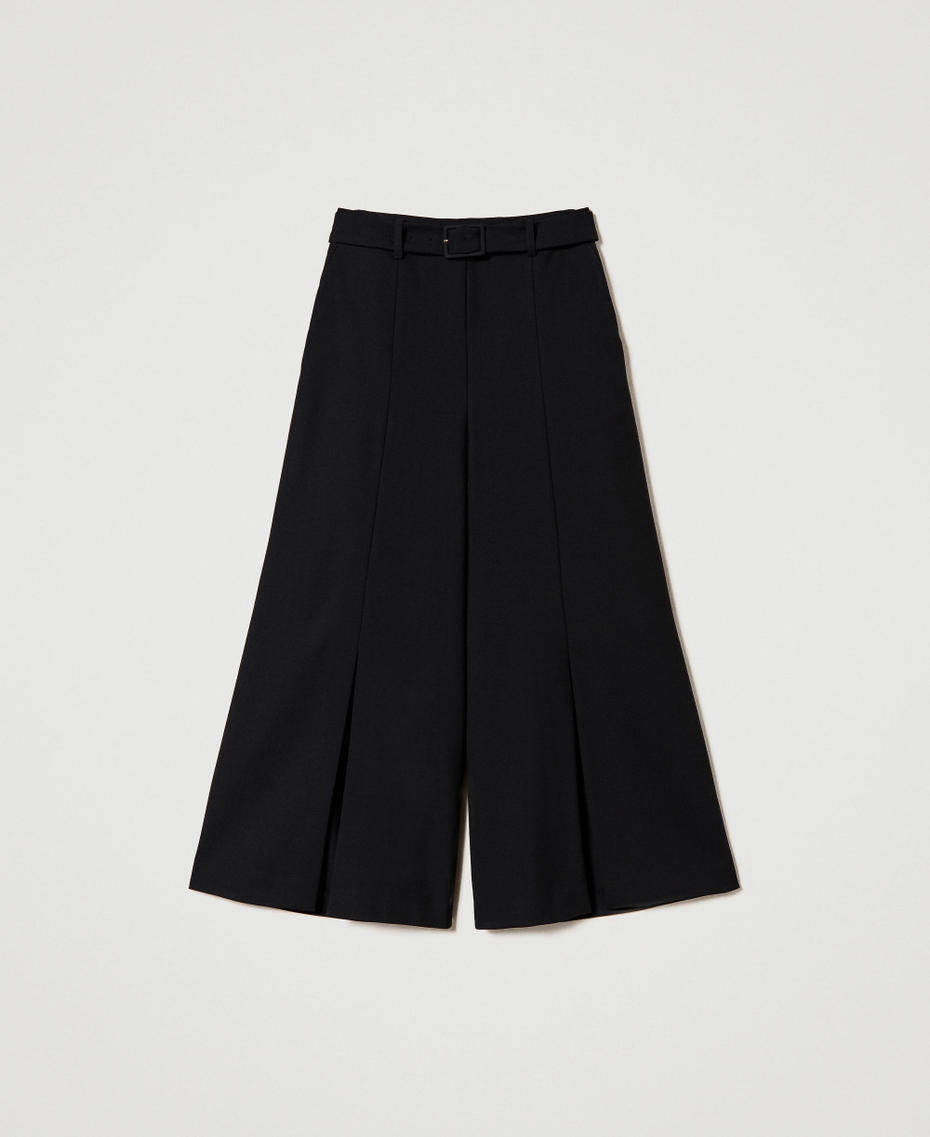Wool blend trouser skirt Black Woman 232TT2048_00006_S0
