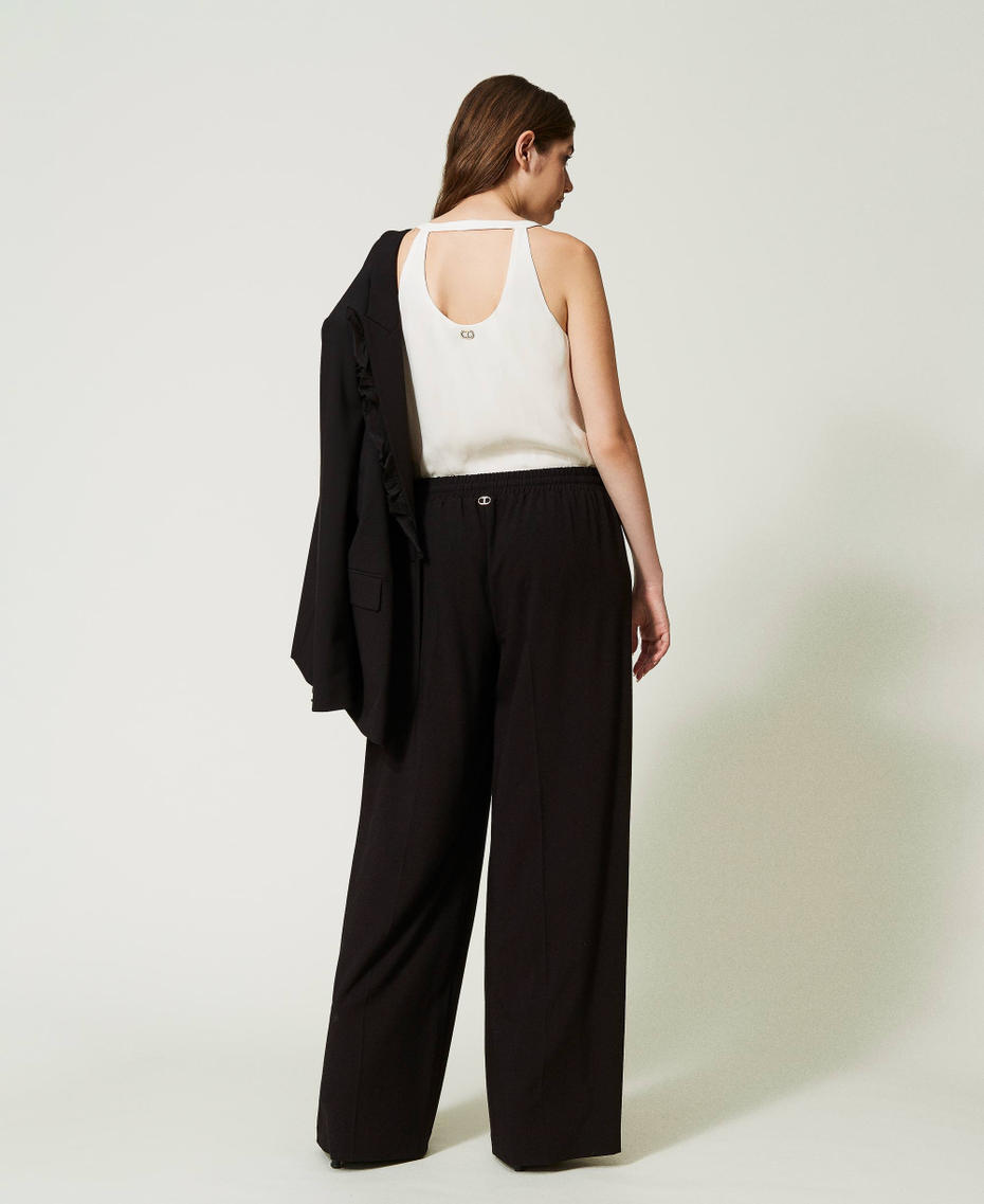 Pantalon ample Noir Femme 232TT204A-03