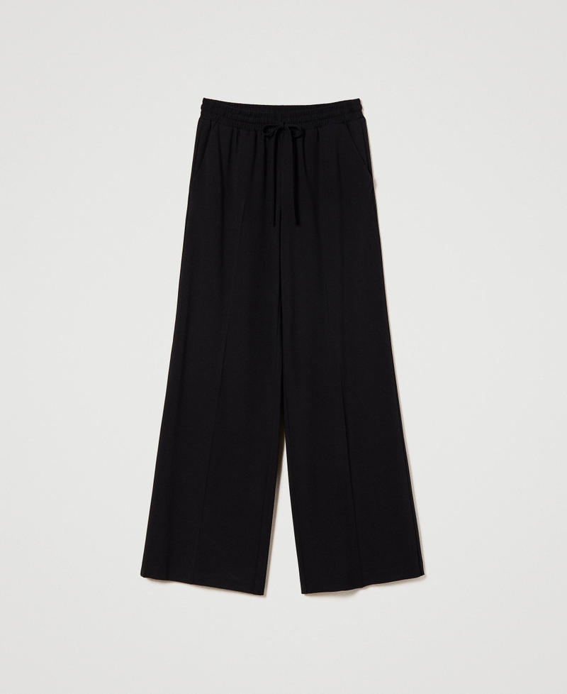 Pantalón de pernera ancha Negro Mujer 232TT204A-0S