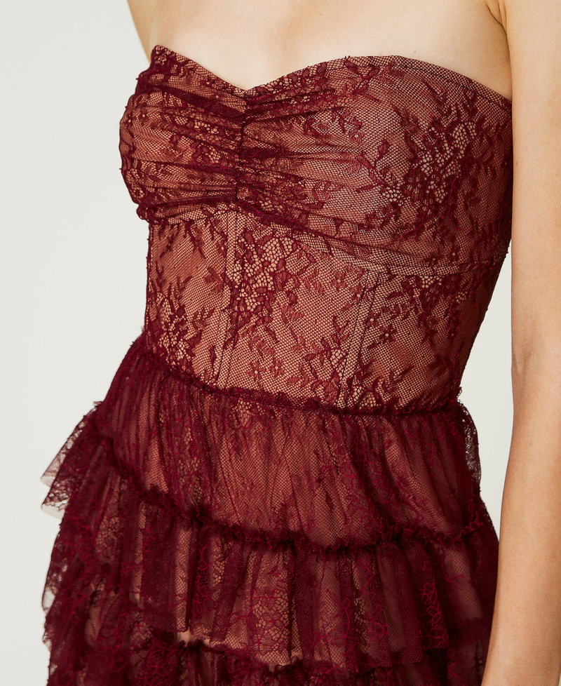 Bustier Imbottito Goldenpoint Amaryllis – In Microfibra E Pizzo, Con Ferretto. Perfetto Per Un Look Sensuale E Di Sostegno. Ideale Sotto Abiti Eleganti O Da Sera.