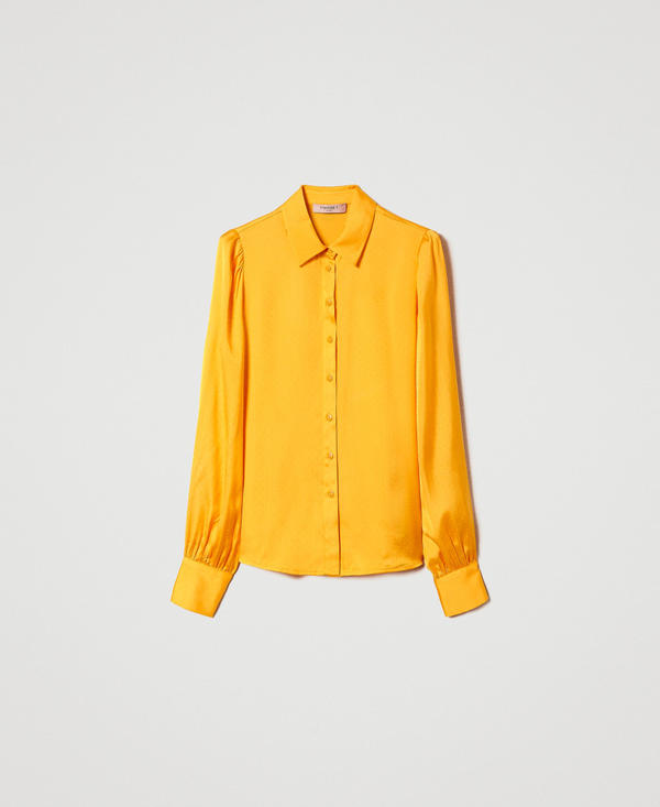 Camicia jacquard a pois