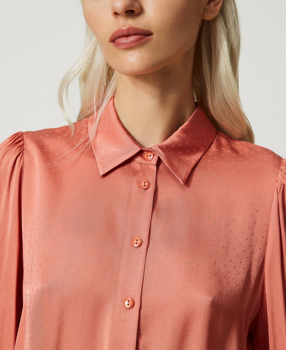 Chemise jacquard pois Femme Rose TWINSET Milano