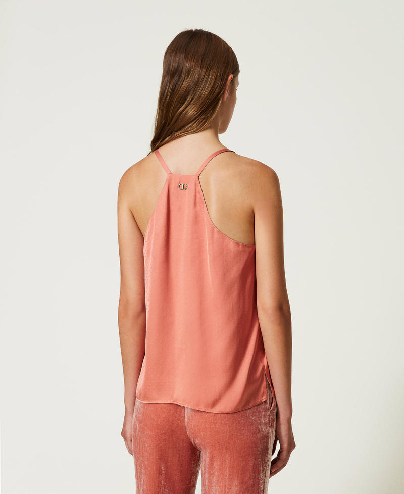 Polka dot jacquard top