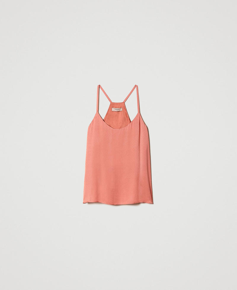 Polka dot jacquard top
