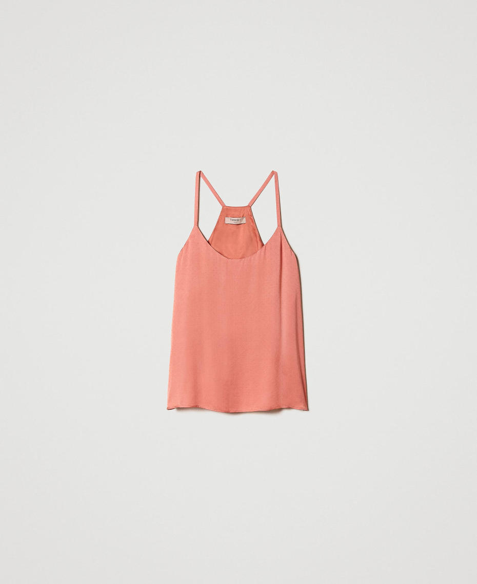 Top jacquard à pois
