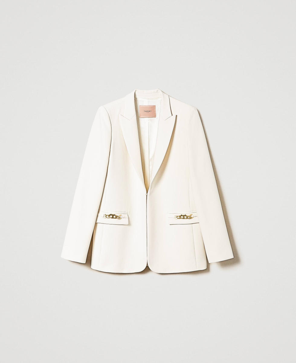 Blazer with Oval T chain