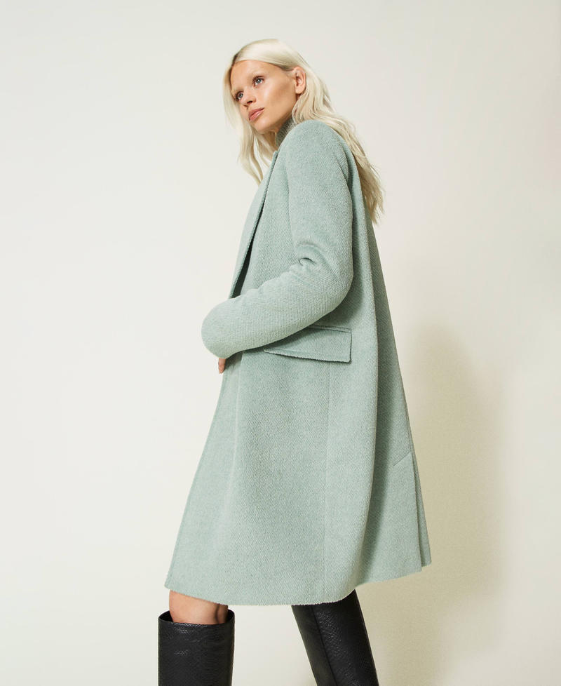 Midi wool blend coat