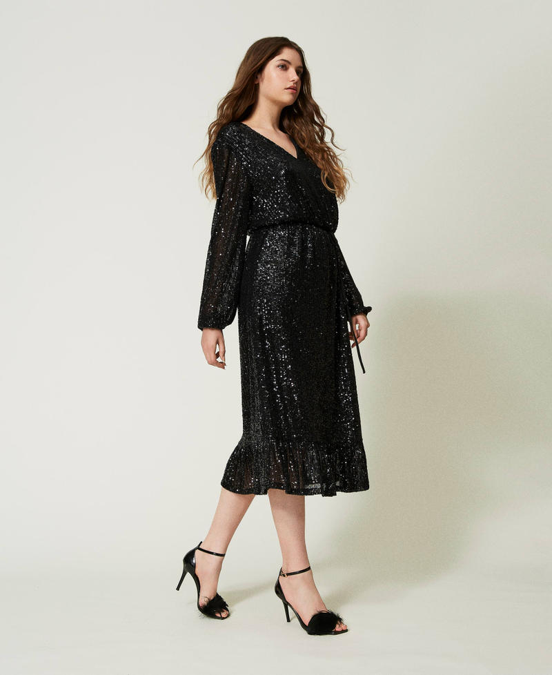 Robe sequin et tulle hot sale