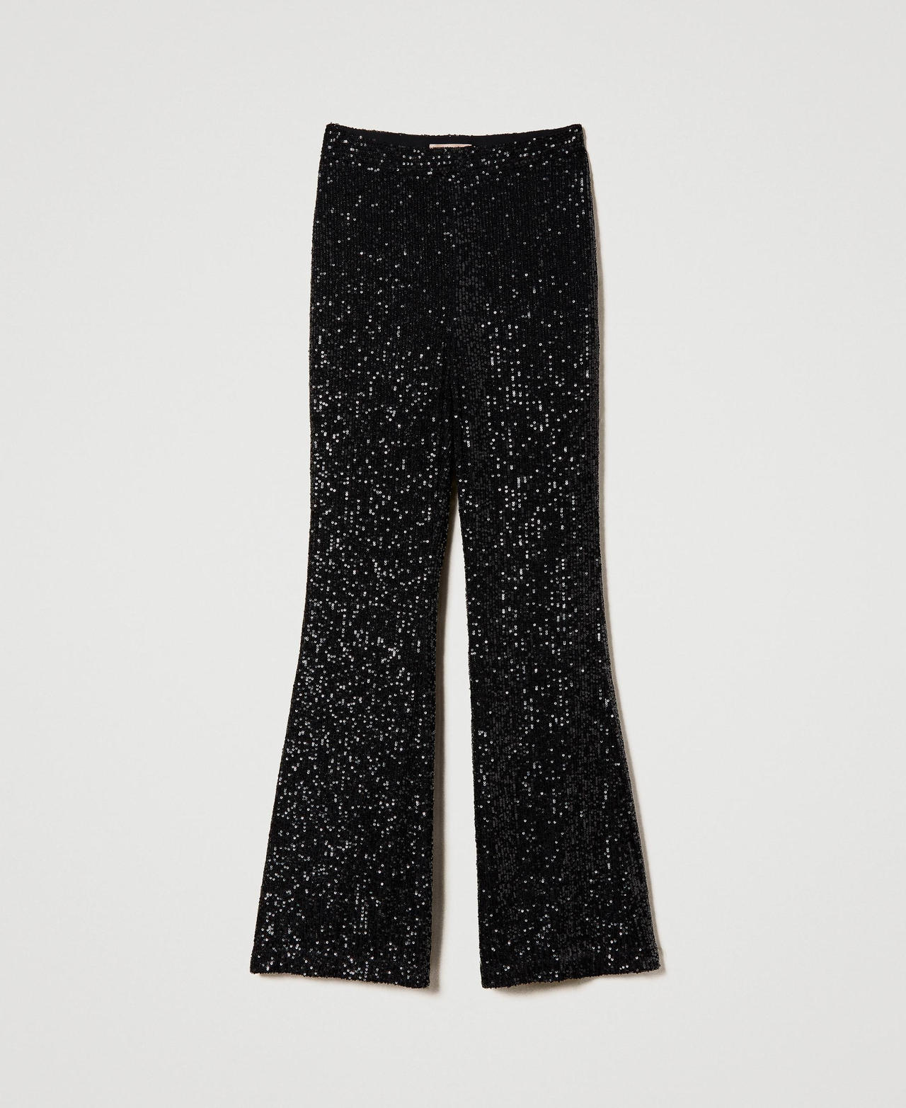 Flared Pants - Black/patterned - Ladies