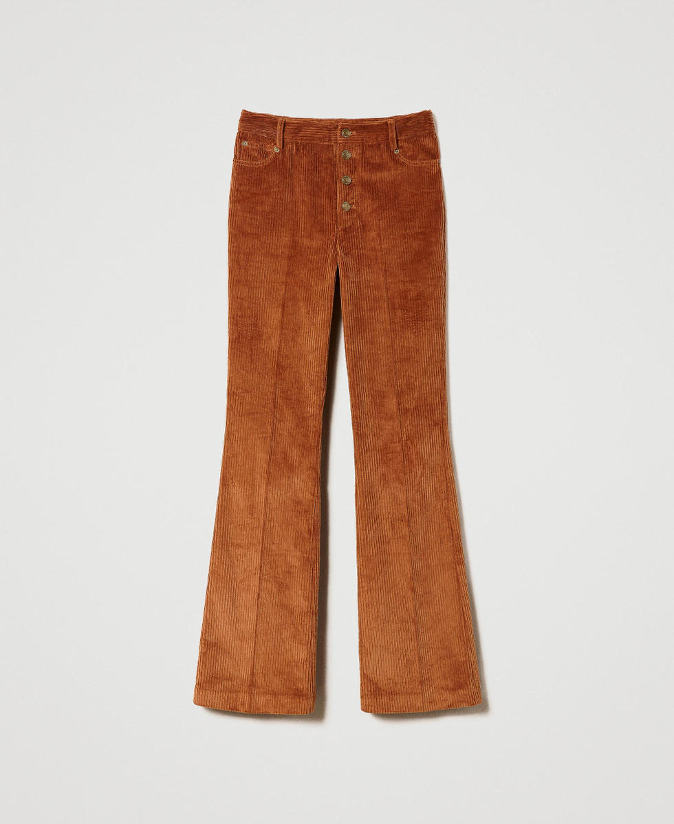 Pantalon velours évasé femme sales