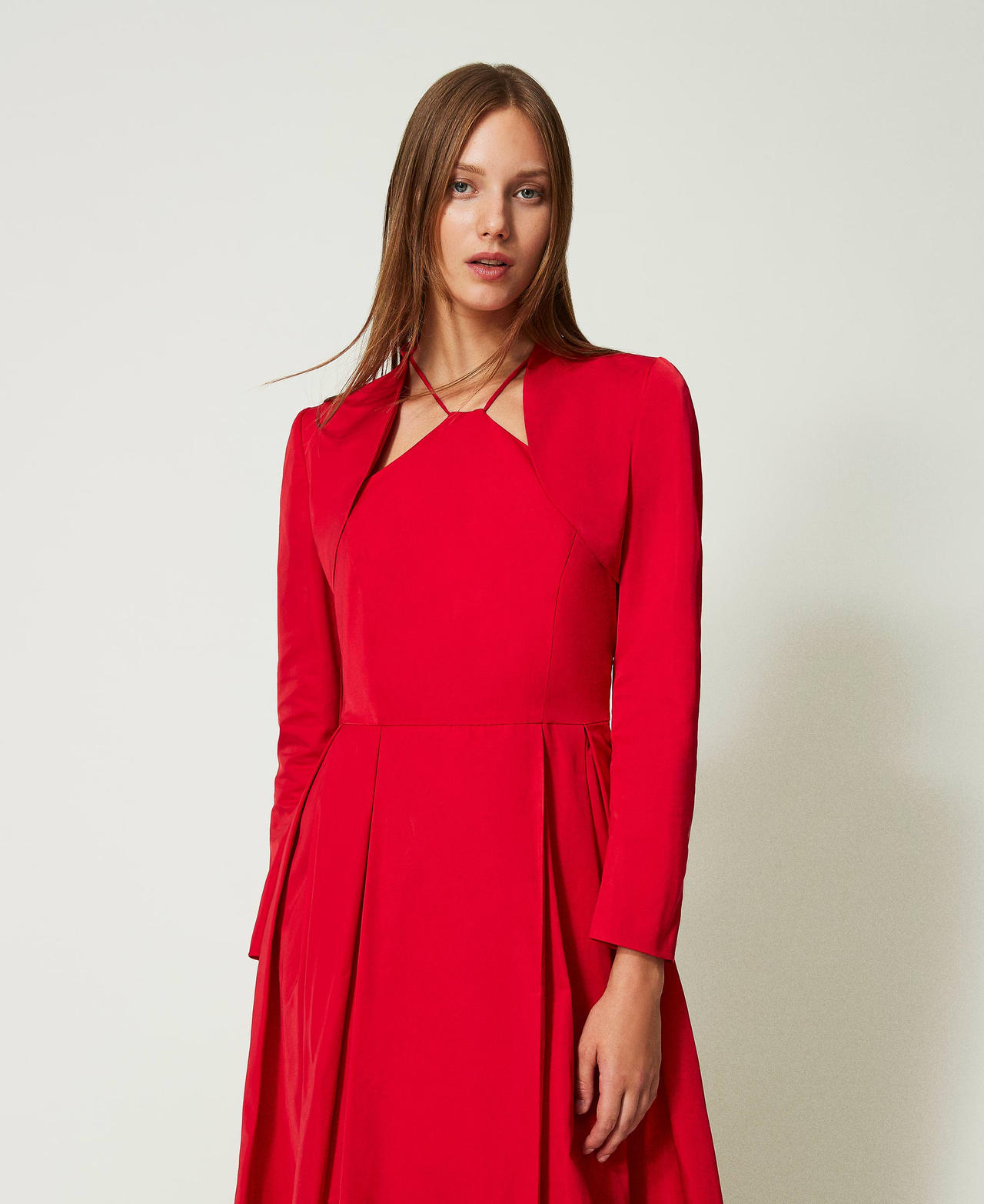 Boléro en taffetas Femme, Rouge | TWINSET Milano