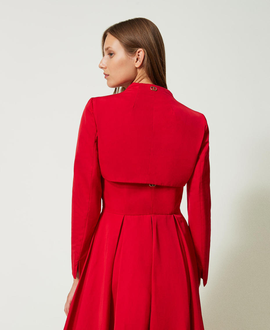 Boléro en taffetas Femme, Rouge | TWINSET Milano