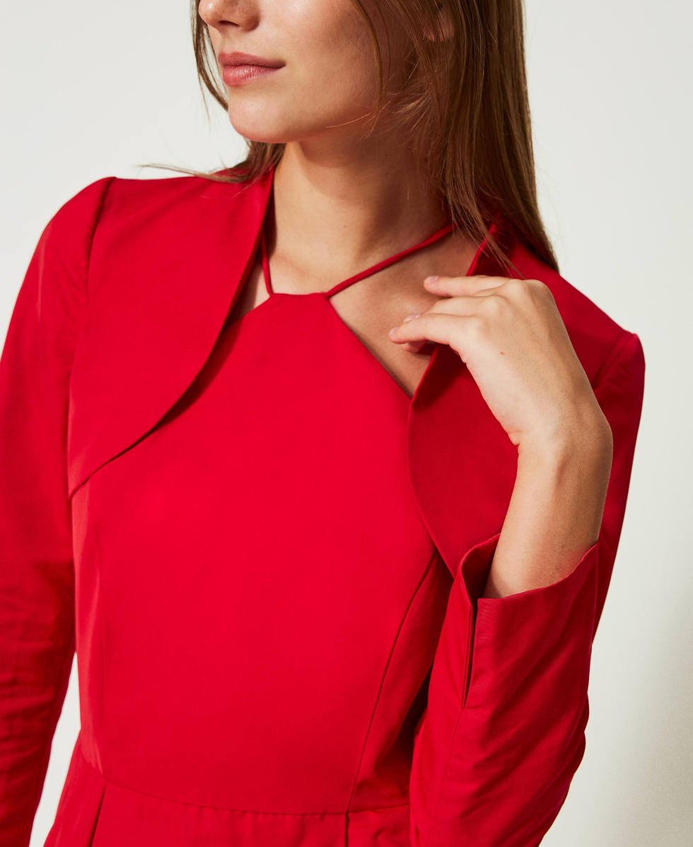 Bol&eacute;ro en taffetas Rouge Laque Femme 232TT2494_00678_04