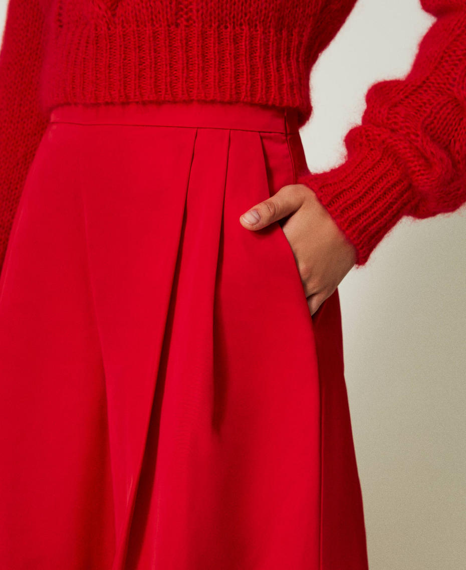 Taffeta palazzo trousers