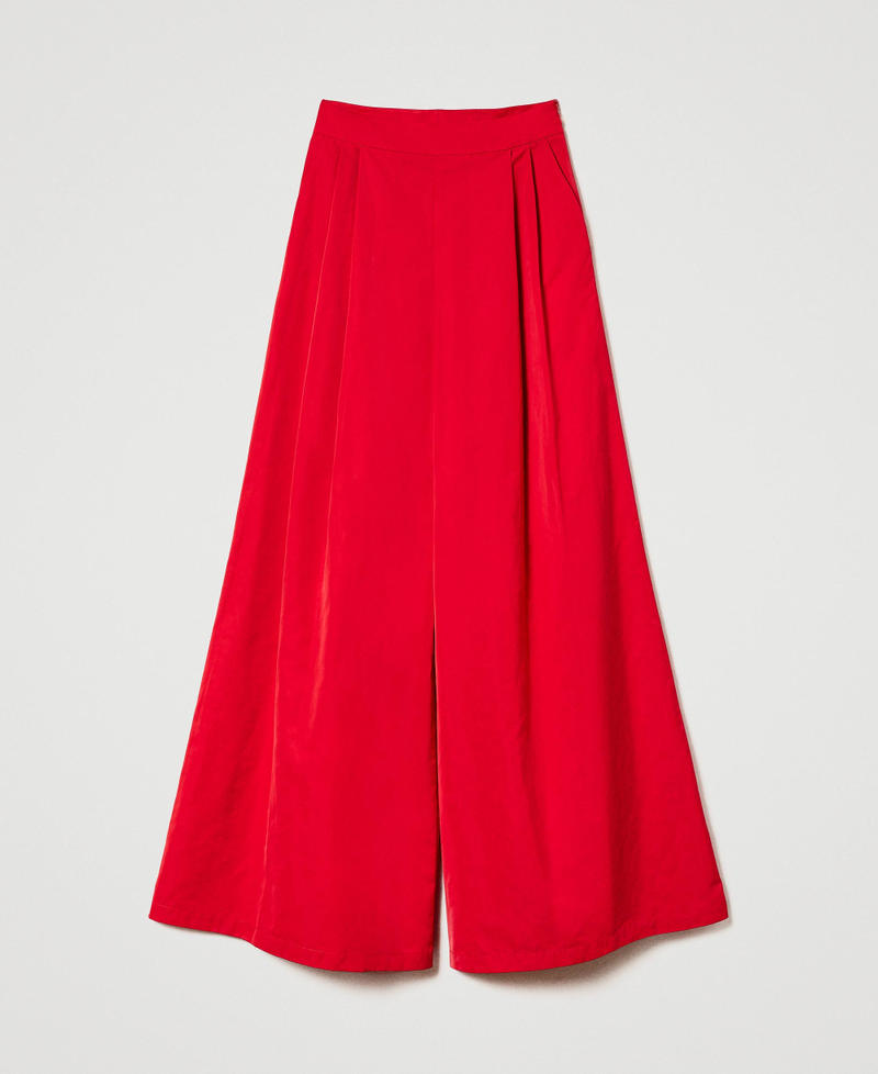 Taffeta palazzo trousers
