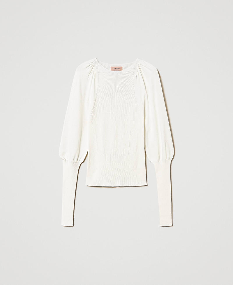 Pull ajusté avec fronces