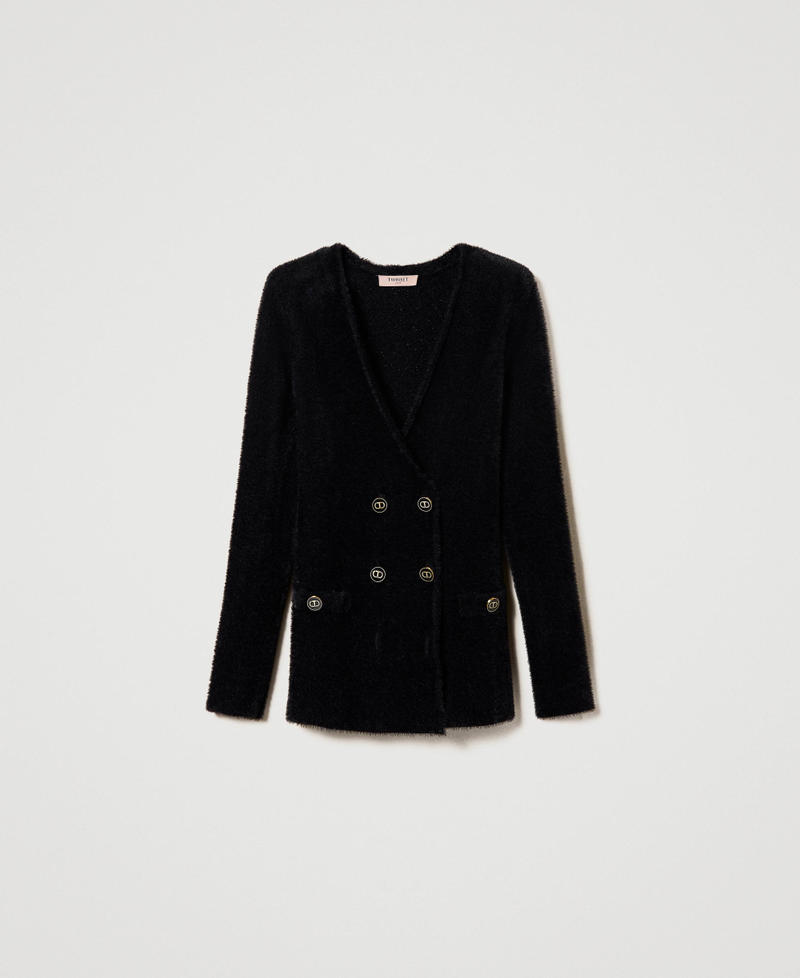 Blouson en maille piquée jacquard