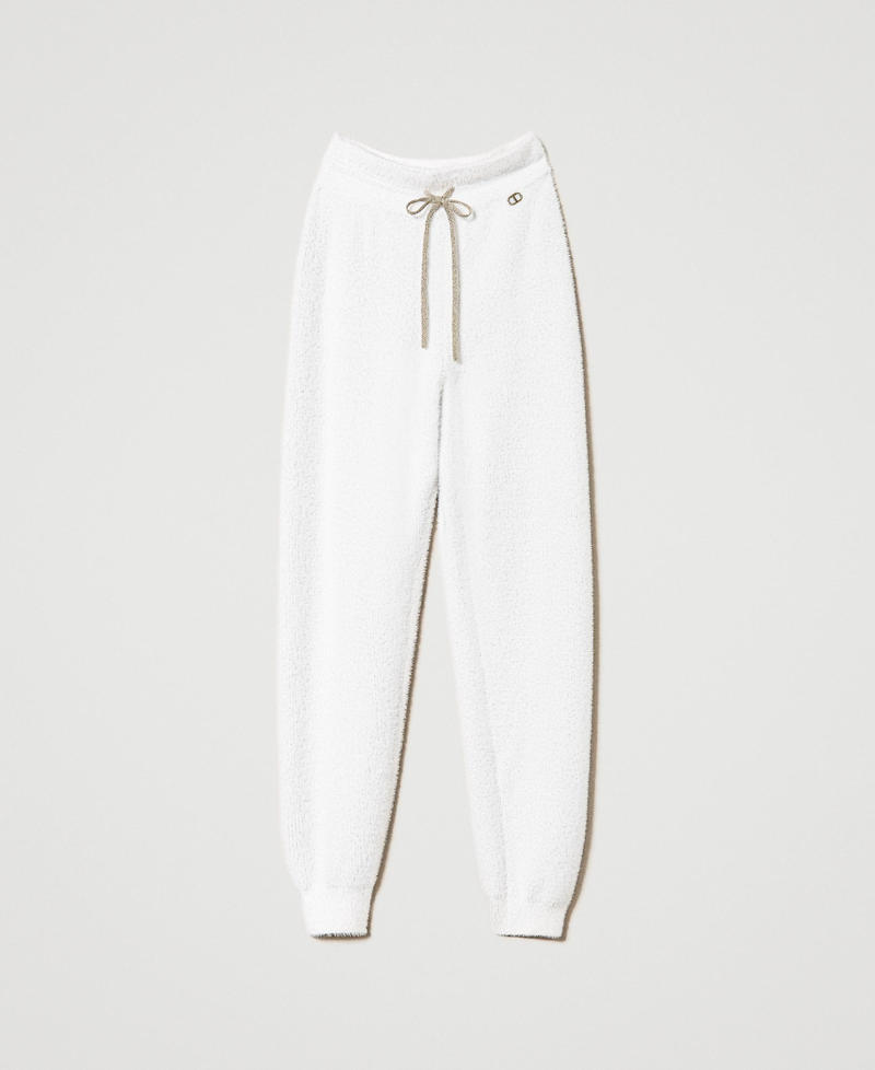 Pantalon de jogging en maille piquée jacquard