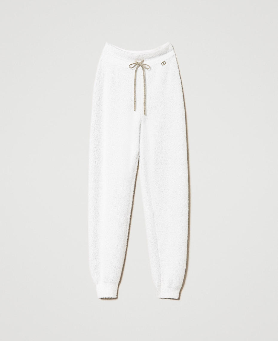 Pantalon de jogging en maille piquée jacquard