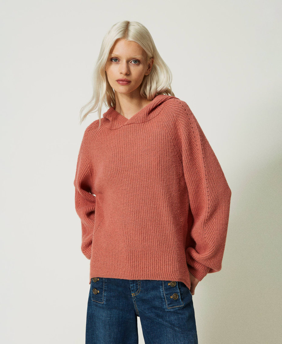 Ribbed wool and alpaca maxi jumper