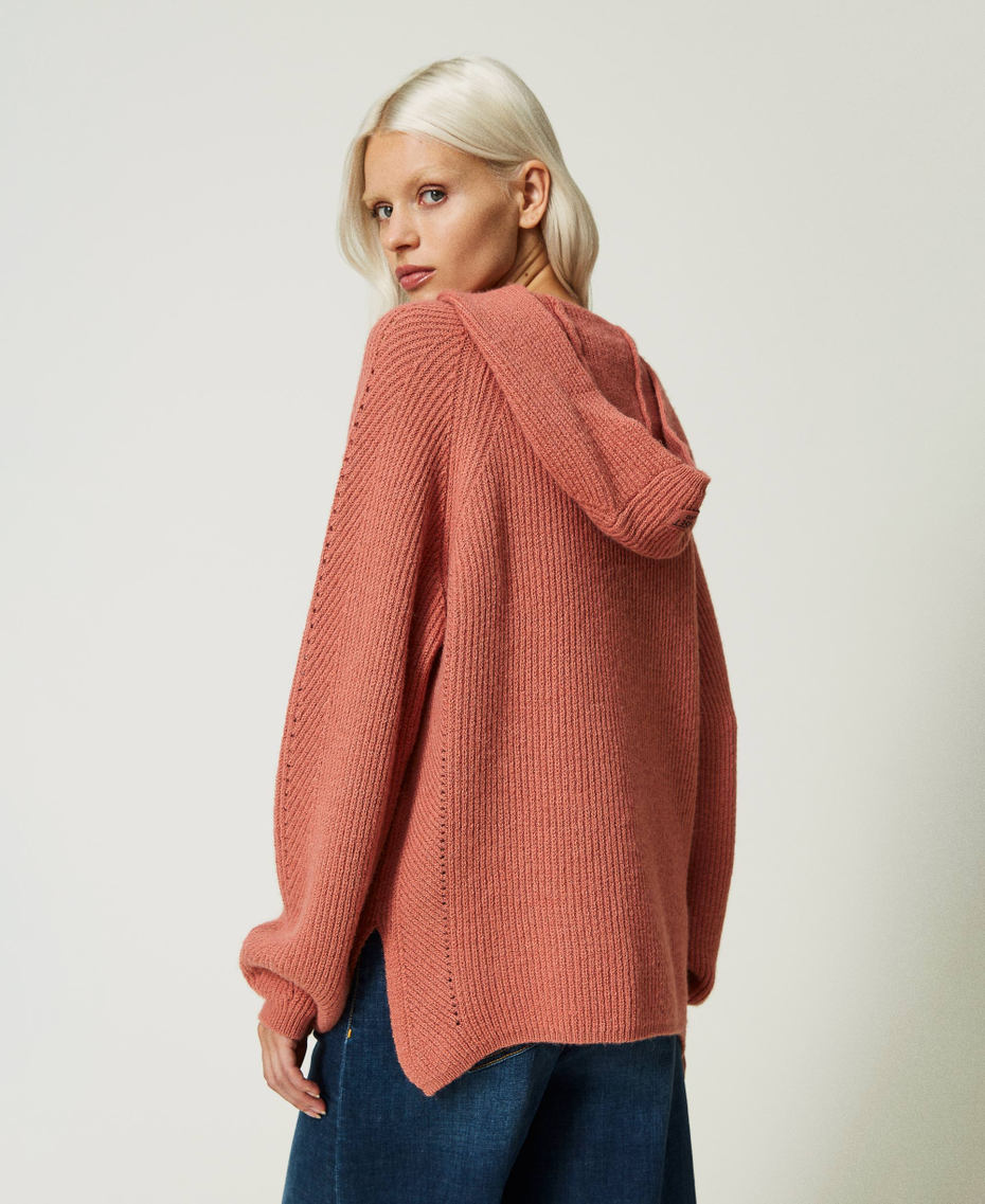 Ribbed wool and alpaca maxi jumper