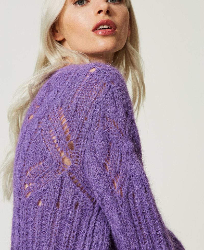 Pull en mélange de mohair et alpaga