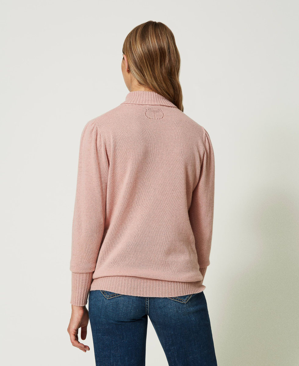 Pull col roule en cachemire Femme Rose TWINSET Milano
