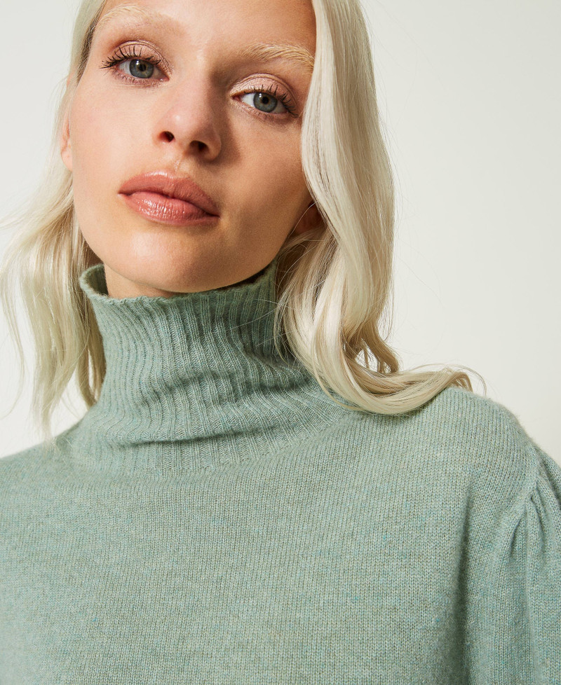 Maglia a Collo Alto con Zip in Cashmere Ultrasoft - Maglie dolcevita