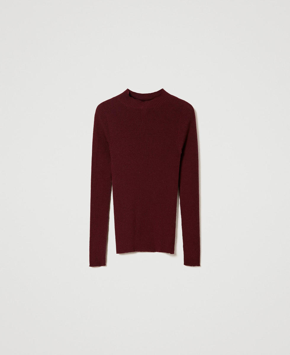 Wool turtleneck jumper