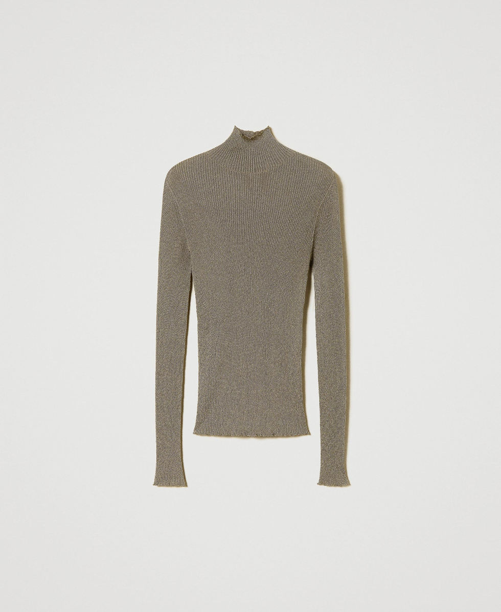 Black ribbed turtleneck deals