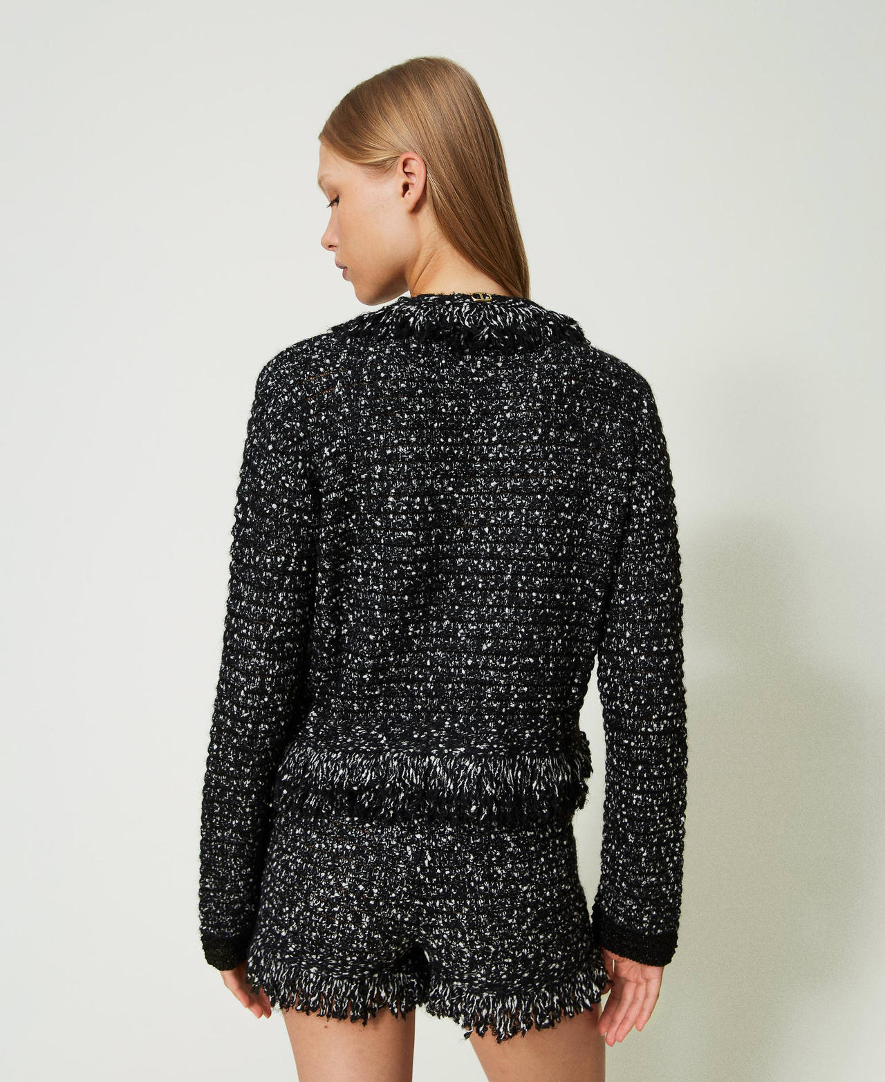 Boucl&eacute; lurex jacket