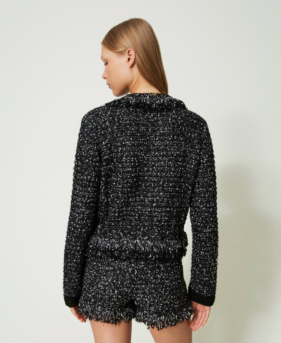 Blouson en fil bouclé lurex