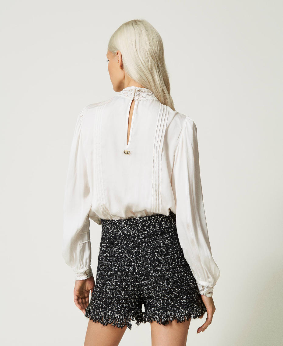 Short en fil bouclé lurex